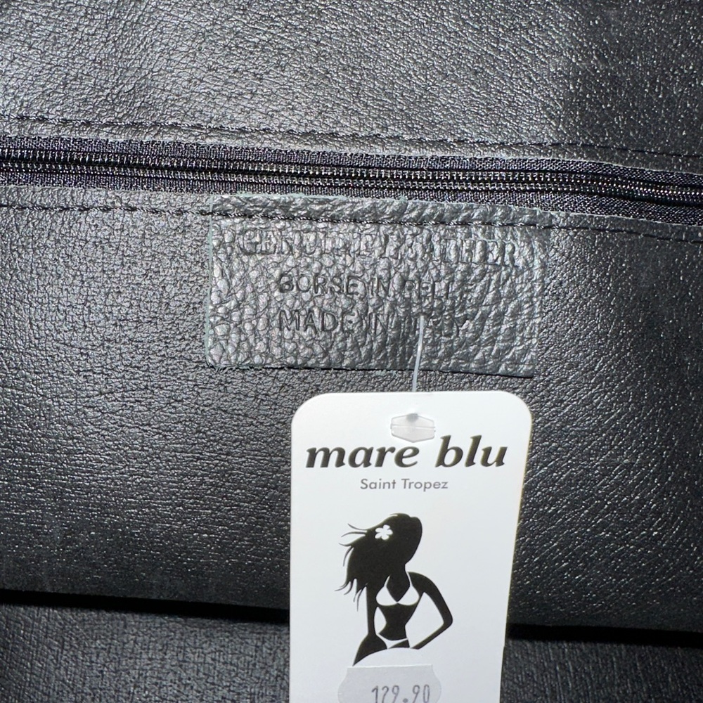 Mare Blu - Saint Tropez Black Tote. - Picture 3 of 3